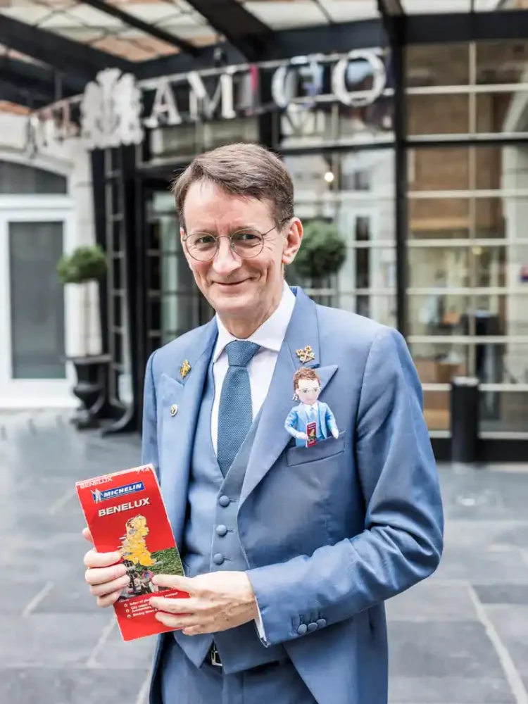Marc Neuville, concierge à l’Hôtel Amigo à Bruxelles.